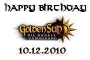 Erster Geburtstag von Golden Sun: Die dunkle D mmerung